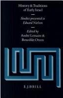 Tapa de History and traditions of early Israel