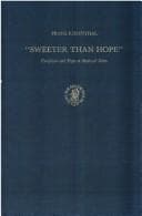 Tapa de Sweeter Than Hope