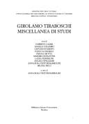 Tapa de Girolamo Tiraboschi