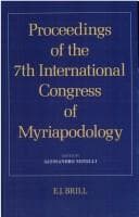 Tapa de Proceedings of the 7th International Congress of Myriapodology (International Congress of Myriapodology//Proceedings)