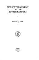 Tapa de Mark's Treatment of the Jewish Leaders (Novum Testamentum , Suppl. 51)