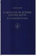 Tapa de L' apologie de Jérôme contre Rufin