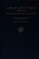 Tapa de Literary life in Tōkyō, 1885-1915