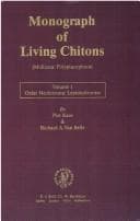 Tapa de Monograph of Living Chitons