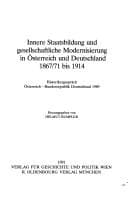 Tapa de Innere Staatsbildung und gesellschaftliche Modernisierung in Österreich und Deutschland 1867/71 bis 1914