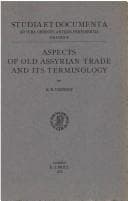 Tapa de Aspects of Old Assyrian Trade and Its Terminology (Ancient Near East)