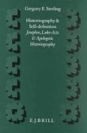 Tapa de Historiography and Self-Definition