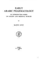 Tapa de Early Arabic pharmacology