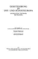 Tapa de Gesetzgebung in Ost- und Südosteuropa