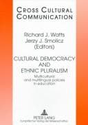 Tapa de Cultural democracy and ethnic pluralism