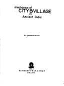 Tapa de Mechanics of city & village in ancient India