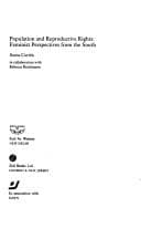 Tapa de Population and reproductive rights