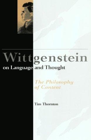 Tapa de Wittgenstein on language and thought