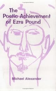 Tapa de The Poetic Achievement of Ezra Pound