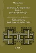 Tapa de Correspondance De Martin Bucer