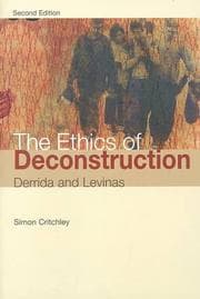 Tapa de The ethics of deconstruction