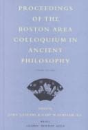 Tapa de Proceedings of the Boston Area Colloquium in Ancient Philosophy 1999
