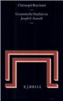 Tapa de Gesammelte Studien zu Joseph und Aseneth