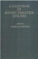 Tapa de A Calendar of Soviet Treaties, 1974-1980 (Law in Eastern Europe)