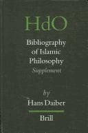 Tapa de Bibliography of Islamic philosophy
