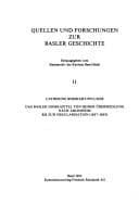 Tapa de Das Basler Domkapitel von seiner Übersiedlung nach Arlesheim bis zur Säkularisation (1687-1803)
