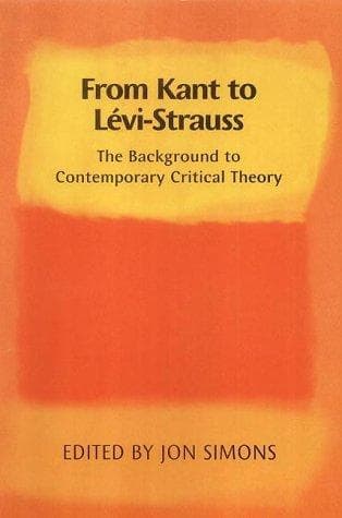 Tapa de From Kant to Levi-Strauss