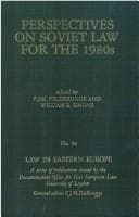 Tapa de Perspectives on Soviet law for the 1980s