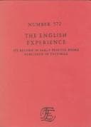 Tapa de English Puritanism