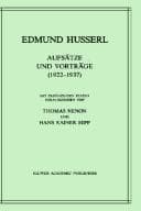 Tapa de Aufsätze und Vorträge 1922-1937 (Husserliana: Edmund Husserl)