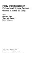 Tapa de Policy implementation in federal and unitary systems