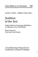 Tapa de Tradition of the text