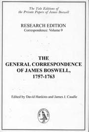 Tapa de The General Correspondence of James Boswell, 1757-1763: Research Edition