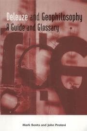 Tapa de Deleuze and Geophilosophy