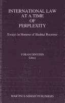 Tapa de International Law at a Time of Perplexity:Essays in Honour of Shabtai Rosenne