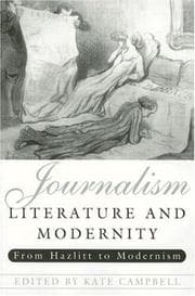 Tapa de Journalism, Literature and Modernity