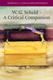 Tapa de W. G. Sebald - A Critical Companion