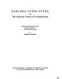 Tapa de Kāraṇḍa-vyūha-sūtra, or, The supernal virtues of Avalokiteśvara