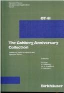 Tapa de The Gohberg anniversary collection