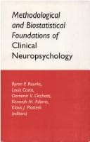 Tapa de Methodological and biostatistical foundations of clinical neuropsychology