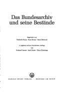 Tapa de Das Bundesarchiv und seine Bestande (Schriften des Bundesarchivs ; Bd. 10)
