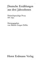 Tapa de Deutsche Erzählungen aus drei Jahrzehnten
