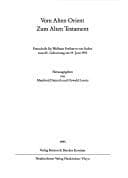 Tapa de Vom Alten Orient zum Alten Testament