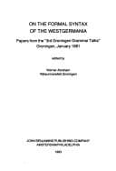 Tapa de On the formal syntax of the Westgermania