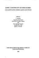 Tapa de Topic continuity in discourse