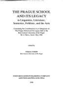 Tapa de The Prague School and Its Legacy