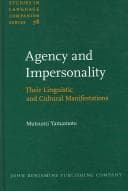 Tapa de Agency and impersonality
