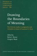Tapa de Drawing the boundaries of meaning