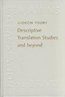 Tapa de Descriptive translation studies and beyond