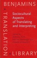Tapa de Sociocultural Aspects of Translating and Interpreting (Benjamins Translation Library)