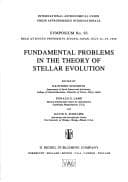Tapa de Fundamental problems in the theory of stellar evolution : symposium no. 93 held at Kyoto University, Kyoto, Japan, July 22-25, 1980